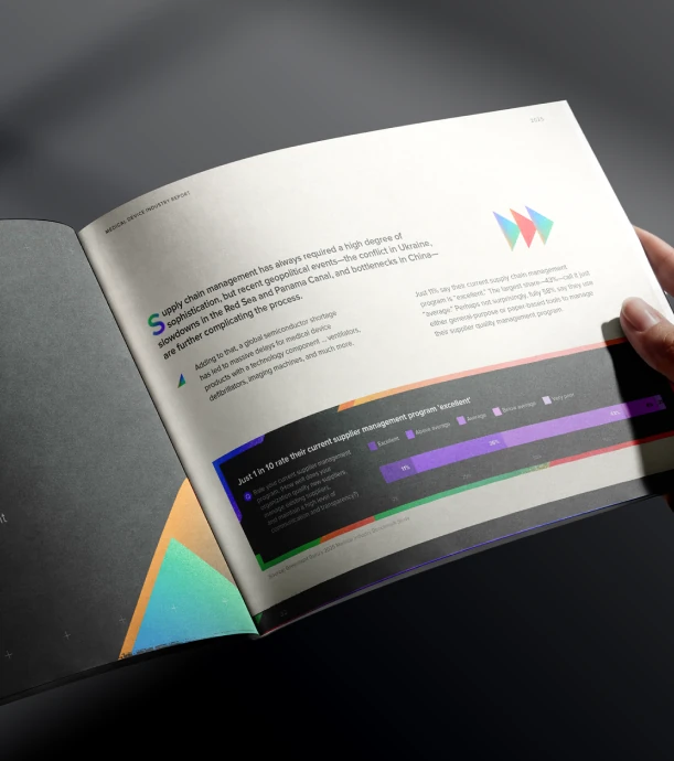 Medical Device Industry Report 2025 publication spread